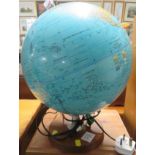 SCAN GLOBE OF DENMARK ILLUMINATED GLOBE