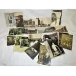 APPROXIMATELY TWENTY FOUR VINTAGE POSTCARDS - SIDMOUTH SCENES AND FAMILY GROUPS
