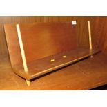 TEAK FOLDING BOOK STAND WITH TAPER DOWEL ENDS