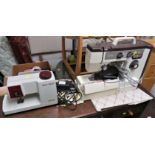 JONES JB ELECTRIC SEWING MACHINE AND SINGER MAGIC TAILOR SEWING MACHINE (ONE REQUIRES ATTENTION,