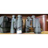 AUDUBON 10 X 42 BINOCULARS AND PAIR OF CARL ZEISS JENA 10 X 50 BINOCULARS (BOTH CASED)