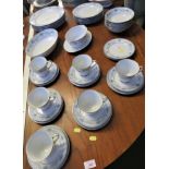 NORITAKE 'BLUE HILL' PART DINNER AND TEA SERVICE (A/F)