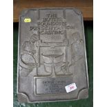 BUTLER FOUNDRIES CAST METAL LONG SERVICE PLAQUE