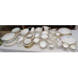 Royal Worcester Viceroy dinner, tea and coffee service comprising - seven dinner plates, eight