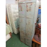 METAL LOCKER WITH EIGHT DOORS A/F