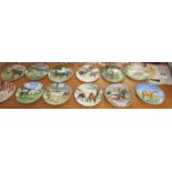 SPODE AND OTHER COLLECTORS PLATES DEPICTING HORSES (TWELVE)