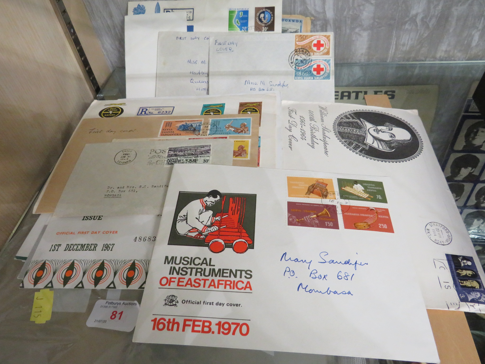 QUANTITY OF FIRST DAY COVERS - KENYA, TANZANIA, UGANDA, ETC