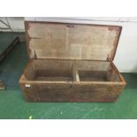 RUSTIC ANTIQUE PINE LIFT-TOP BOX