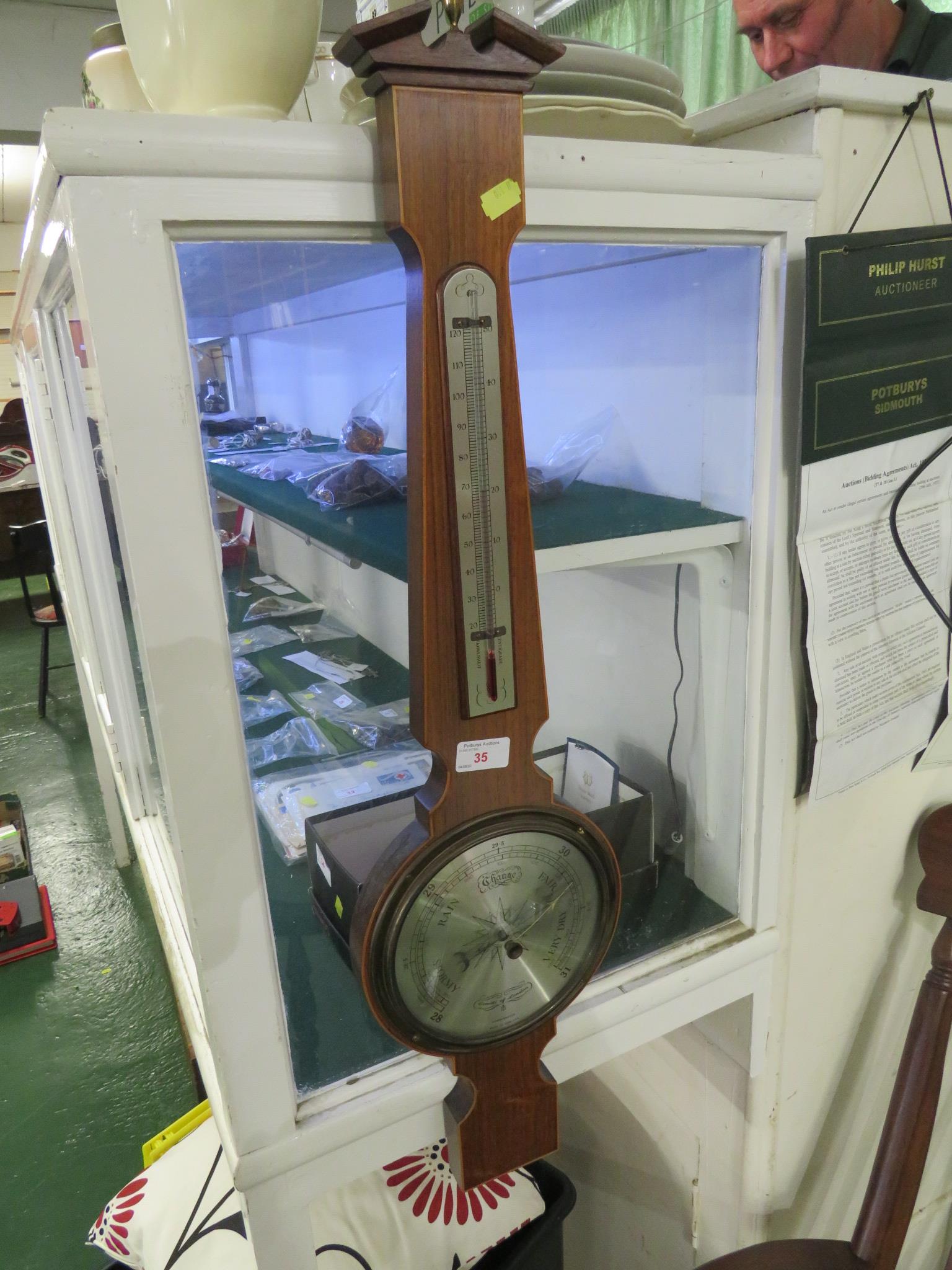 COMITTI OF LONDON BAROMETER AND THERMOMETER