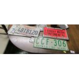 SOUVENIR AND DECORATIVE NUMBER PLATES