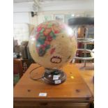 WORLD DISCOVERER ILLUMINATED GLOBE ON STAND