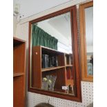 RECTANGULAR WALL MIRROR WITH WOODEN FRAME