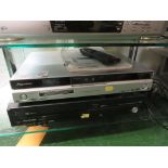 PIONEER DVD RECORDER TOGETHER WITH PANASONIC DVD/VIDEO RECORDER WITH ONE REMOTE AND MANUAL (ONE ITEM