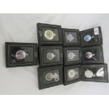 TEN BOXED ATLAS EDITIONS COLLECTABLE POCKET WATCHES