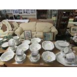 SELECTION OF JOHNSON BROTHERS DINING CHINA INCLUDING BOWLS, PLATES, GRAVY BOATS, CUPS & SAUCERS