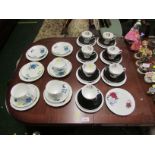 GLADSTONE CHINA TEACUPS, SAUCERS AND SIDE PLATES TOGETHER WITH QUEEN ANNE CHINA, TEACUPS, SAUCERS