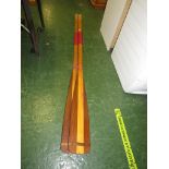 PAIR OF WOODEN OARS