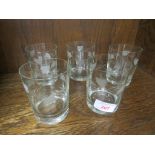 FIVE DRINKING GLASSES