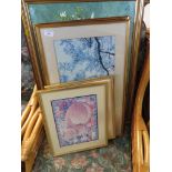 SIX FRAMED PRINTS