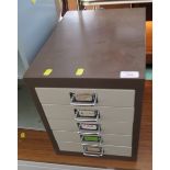 METAL FIVE-DRAWER DOCUMENTS CHEST