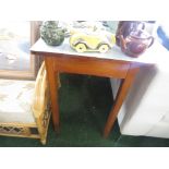 WOODEN KITCHEN TABLE WITH FORMICA TOP