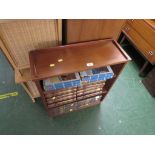 SMALL TEAK OPEN BOOKCASE