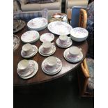 QUANTITY OF ROYAL DOULTON EXPRESSIONS CARMEL TEA WARE