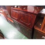 MAHOGANY EFFECT BUREAU, AND A MAHOGANY EFFECT VIDEO CABINET