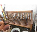 HARDWOOD GARDEN BENCH