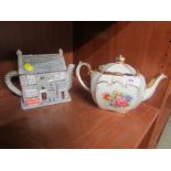 TWO DECORATIVE TEAPOTS