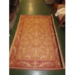 PALE RED GROUND PATTERN FLOOR RUG