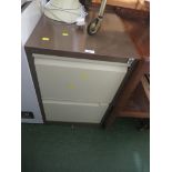 METAL TWO-DOOR FILING CABINET