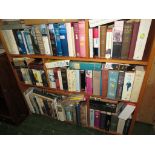 SIX SHELVES OF FICTION AND REFERENCE BOOKS INCLUDING POLITICAL BIOGRAPHY