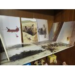 TEN MOUNTED COLOURED PHOTOGRAPHS FROM THE GULF WAR.