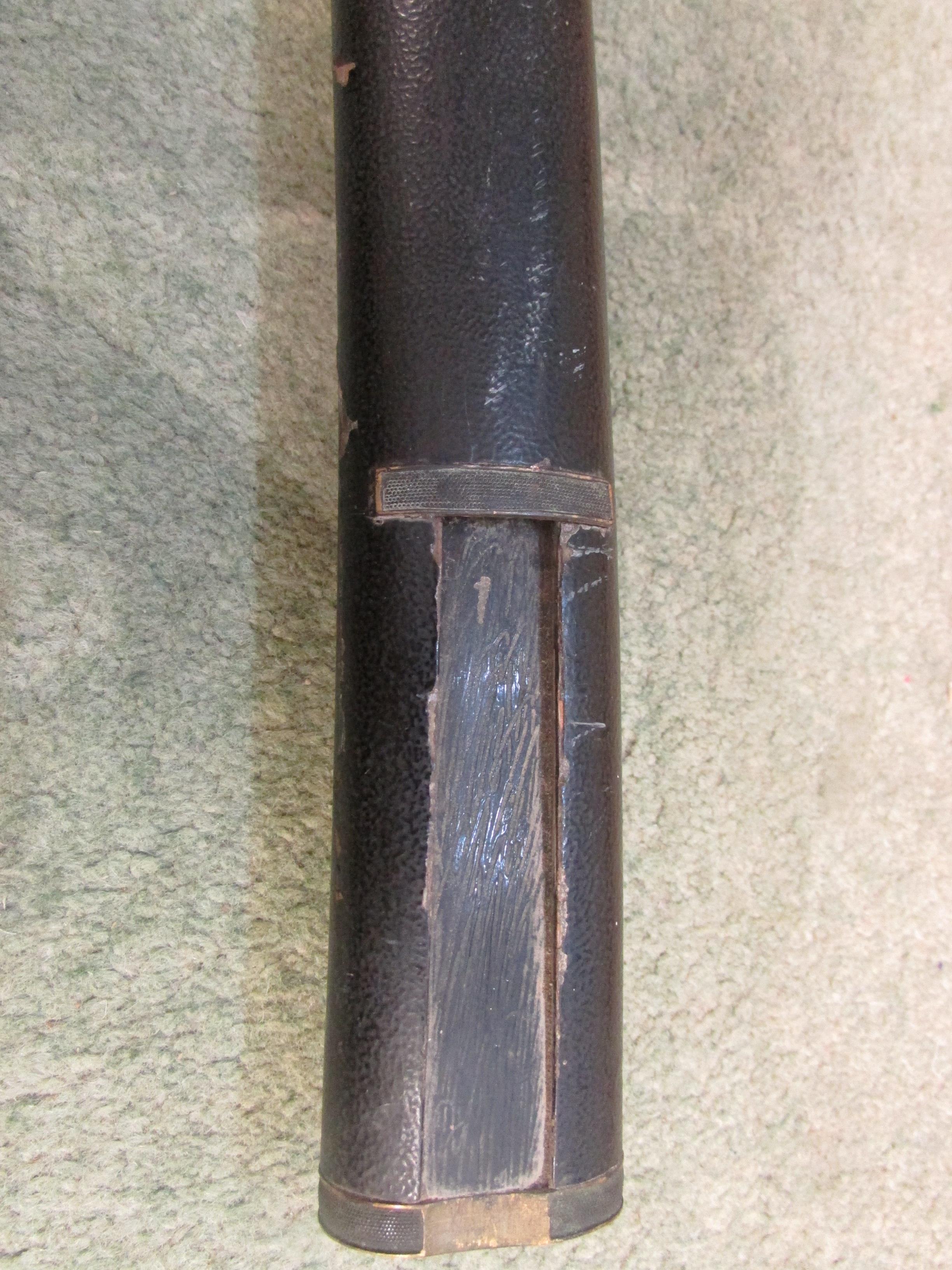 AN ANTIQUE JAPANESE KATANA SWORD WITH SHEATH, SOLD AS FOUND - Image 17 of 35