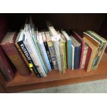 ONE SHELF OF TOPOGRAPHY BOOKS