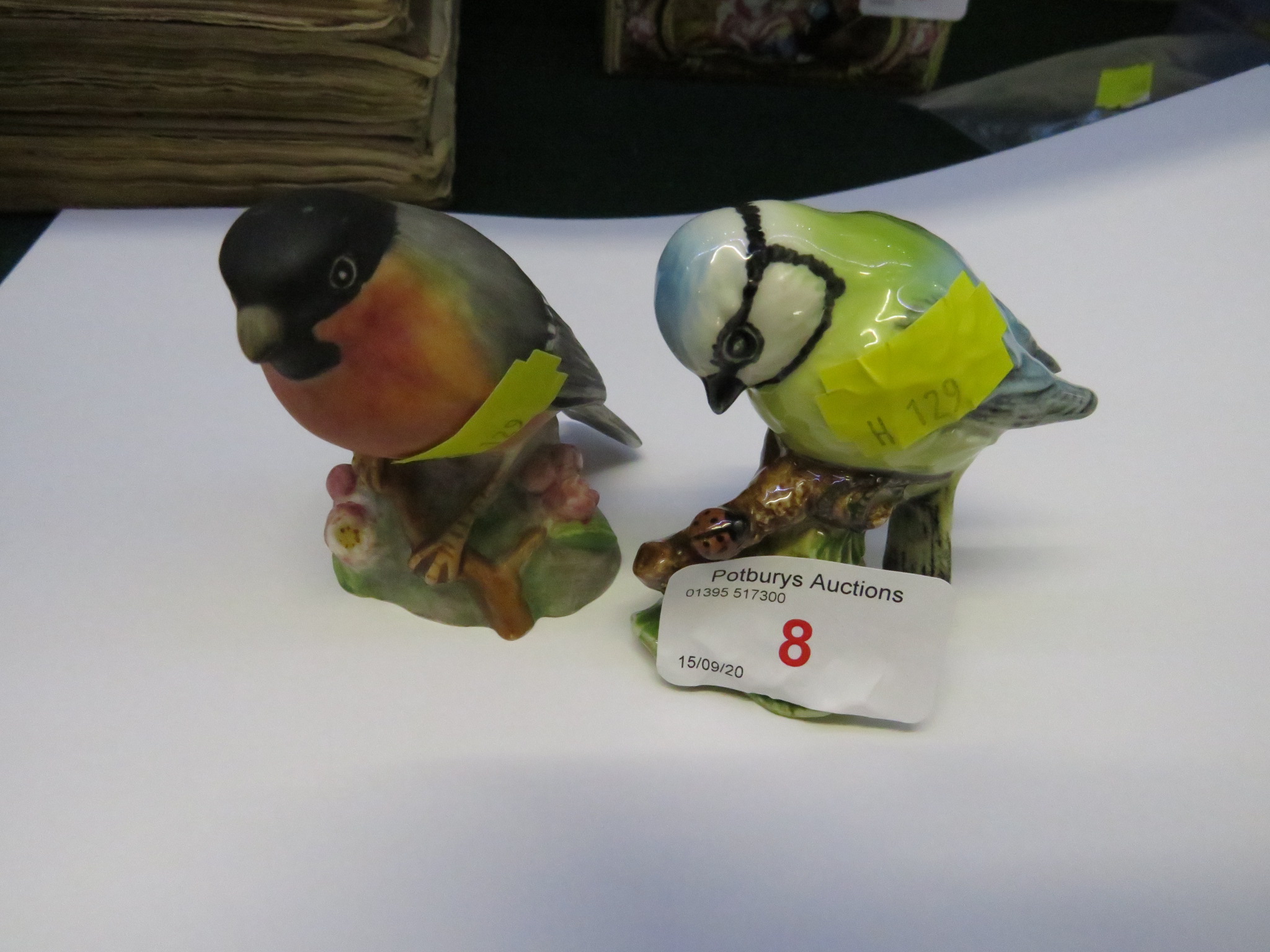 BESWICK BLUE TIT AND ROYAL WORCESTER BULLFINCH