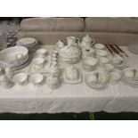 QUANTITY OF VILLEROY & BOCH RIVIERA PATTERN TEA, DINING AND KITCHEN CHINA INCLUDING CUPS AND