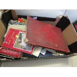 BOX OF COMMEMORATIVE MAGAZINES, BOOKS ETC