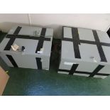 TWO SECURIKEY METAL STORAGE BOXES