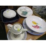 DINING CHINA INCLUDING CHARGERS, TERRENES ETC