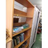 LIGHT WOOD EFFECT OPEN BOOKCASE