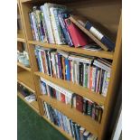 FOUR SHELVES OF REFERENCE BOOKS