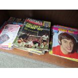 ONE SHELF VINTAGE 1960S FOOTBALL MAGAZINES INC JIMMY HILL'S FOOTBALL WEEKLY AND CHARLES BUCHAN'S