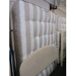 RESTUS 4'6" DIVAN BED WITH MATTRESS AND UPHOLSTERED HEADBOARD