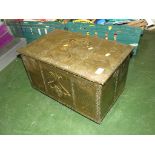 BRASS CLAD COAL BOX