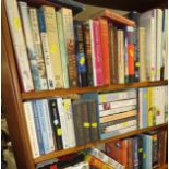 THREE SHELVES OF BOOKS, VHS TAPES ETC **amended description - this lot no longer contains a wooden