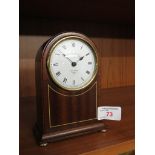 KNIGHT AND GIBBINS WOODEN CASED QUARTZ MANTLE CLOCK
