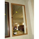 SMALL PINE FRAMED WALL MIRROR