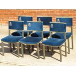 SIX REPLICA QEII CORONATION PEERS CHAIRS MANUFACTURED BY HANDS OF WYCOMBE, NUMBERED 1906, 1912,